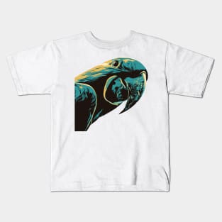 Sneaking Parrot Sticker Kids T-Shirt